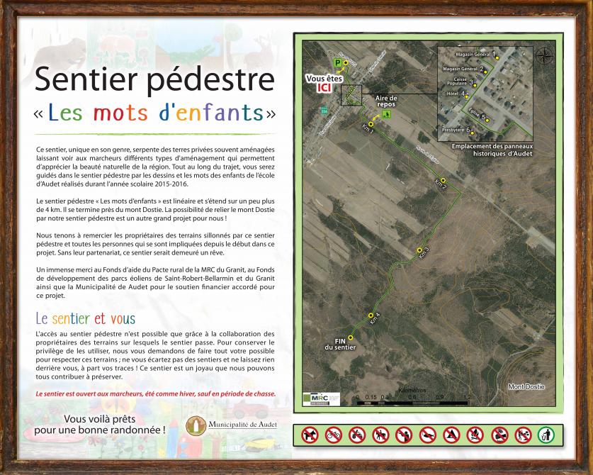 "Les mots d'enfants" hiking trail: