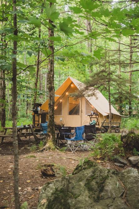 Huttopia Sutton (&copy;Guillaume Labergerie)